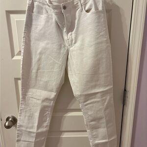 Old Navy Women's Straight Leg Jeans - White